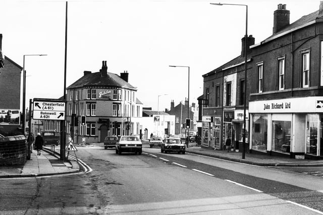 The London Road/Abbeydale Road junction, Sheffield in 1981