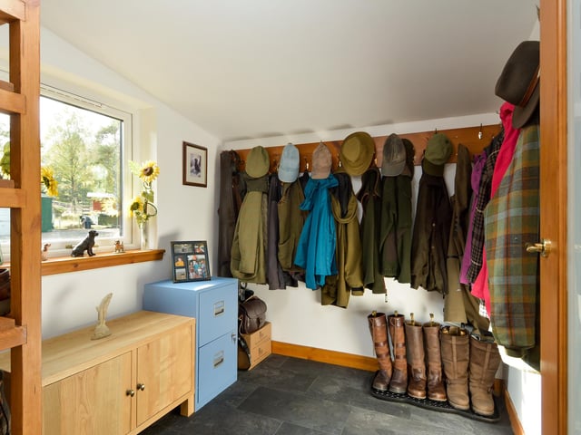 A handy boot room has been added