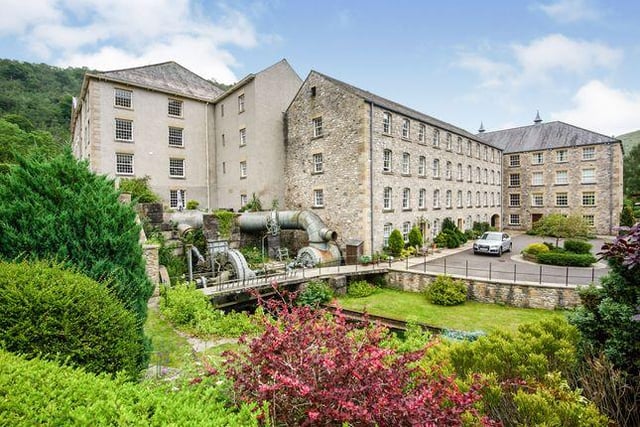 This one bedroom flat in the Grade II listed former mill built by Sir Richard Arkwright has "stunning views". Marketed by Bagshaws Residential, 01629 347955.