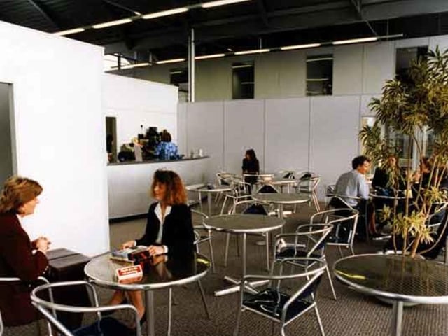 The lounge at Sheffield City Airport in 1998