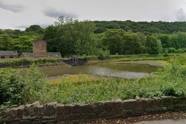 A Google Maps view of the dam at Abbeydale Industrial Hamlet that needs repairs costing more than £2.5m