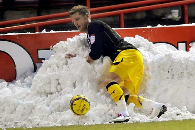 It was snow joke for the Sheffield Wednesday and Daniel Jones at Exeter City.