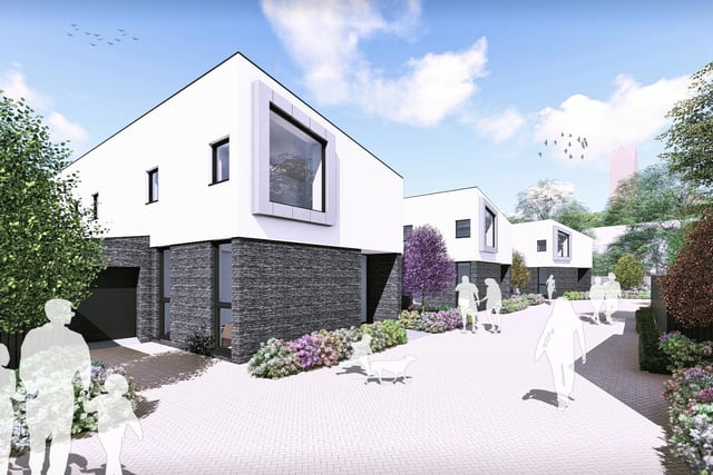 An artist's impression of the Old Bowling Green development in Crieff