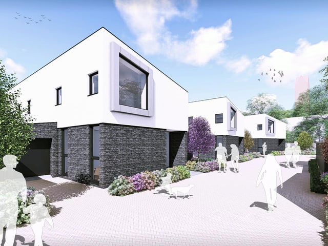 An artist's impression of the Old Bowling Green development in Crieff