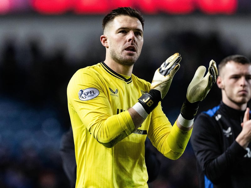 Rangers goalkeeper Jack Butland was the club's stand out player and won plenty of plaudits for his outstanding debut campaign in Glasgow He earns a reported weekly wage of £25,000.