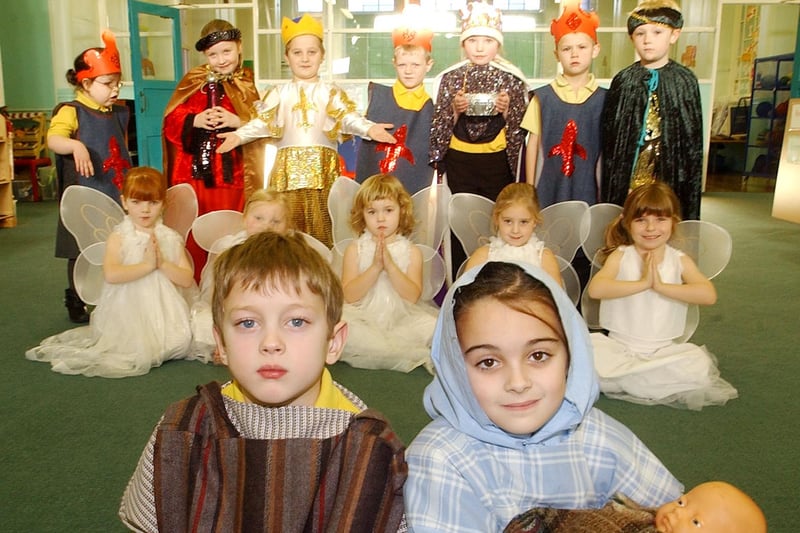 The Jesmond Road school Nativity. Who do you recognise in this scene?