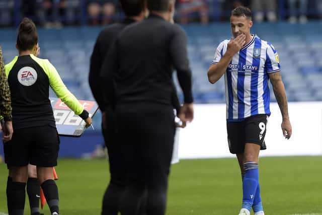 Lee Gregory was shown one of two red cards Sheffield Wednesday have received this season.