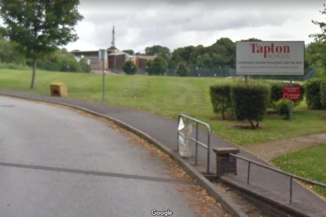Tapton School, in Darwin Lane, was rated Outstanding in its last inspection - in December 2012, more than 10 years ago. In that report, inspectors wrote: "Students learn exceptionally well." - https://reports.ofsted.gov.uk/provider/23/138069