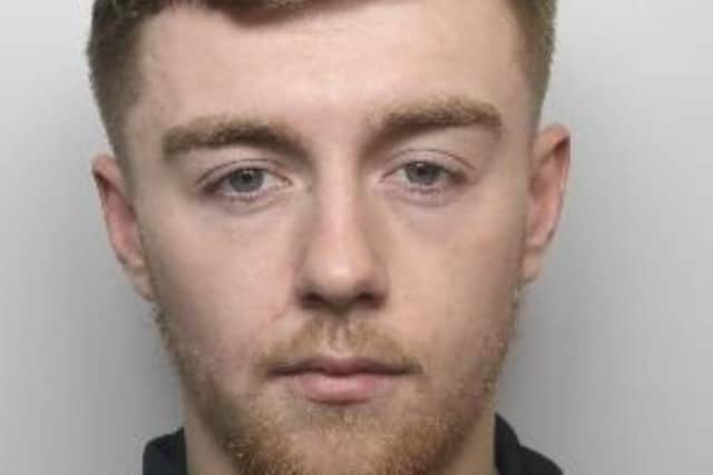 Pictured is Blake Houghton, aged 19, of Staveley Road, Sheffield, who has been sentenced to 27 months of custody after he pleaded guilty to two burglaries, two robberies and to a dangerous driving offence