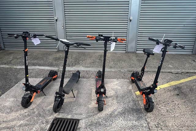 There are calls for a review of government legislation aroun d e-scooters. Photo: PSNI