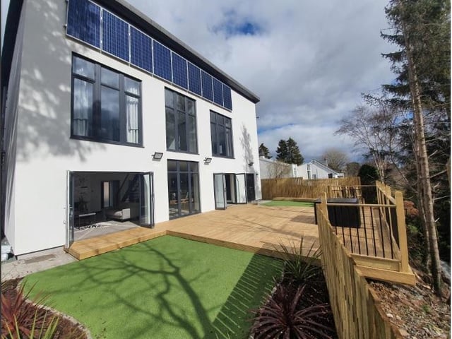 It also boasts five bedrooms and three bathrooms, so would make an ideal family home.