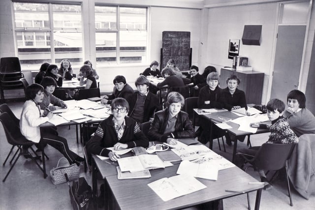 This is what your classroom looked like in the 80s - this picture was taken at Yewlands School in 1981