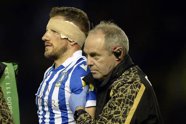 Owls Sam Hutchinson had to leave with concussion.
