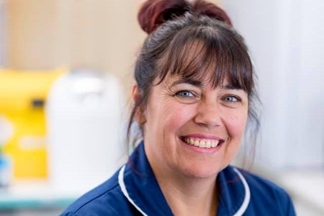 Neil Stothard says Sharon "normally works in the chest clinic but now back on the wards during this emergency. We’re so proud of her but so worried for her and all the NHS staff risking it all to care for others that need them."