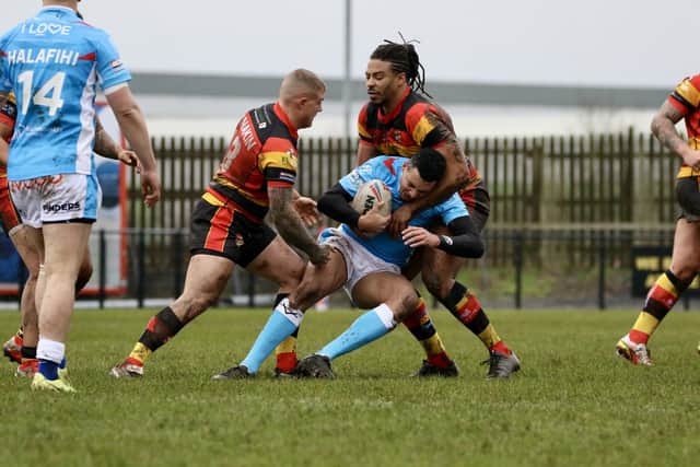 Sheffield Eagles were surprisingly beaten 12-10 by Dewsbury last time out. Picture: TCF Photography
