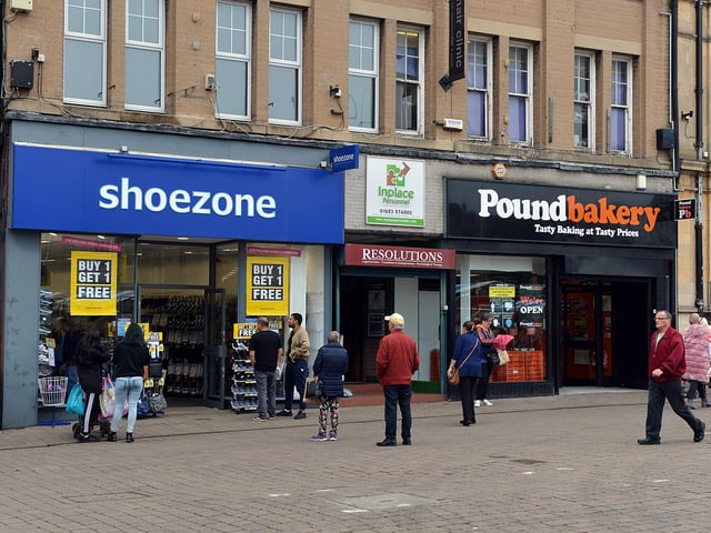 Queuing to enter a shop