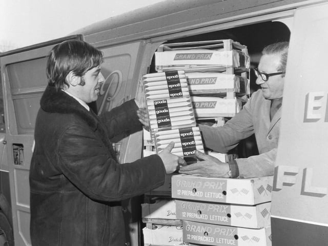 At Edinburgh Fruit Market, one of the Rankins fruit and vegetable family takes delivery of a batch of candles from Holland for use in the power cuts.