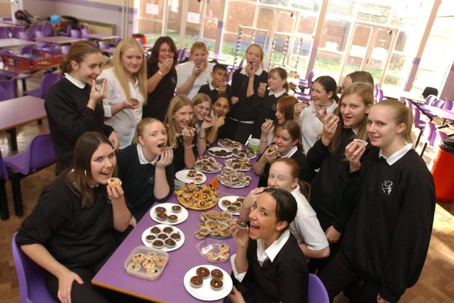 Jarrow School students raised money through baking cakes 18 years ago but who can tell us more? And are you in the picture?