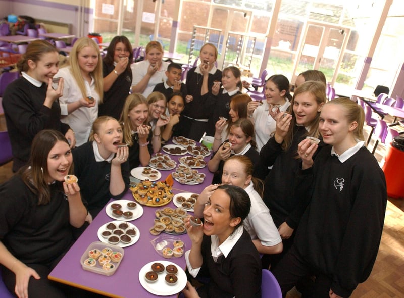 Jarrow School students raised money through baking cakes 18 years ago but who can tell us more? And are you in the picture?