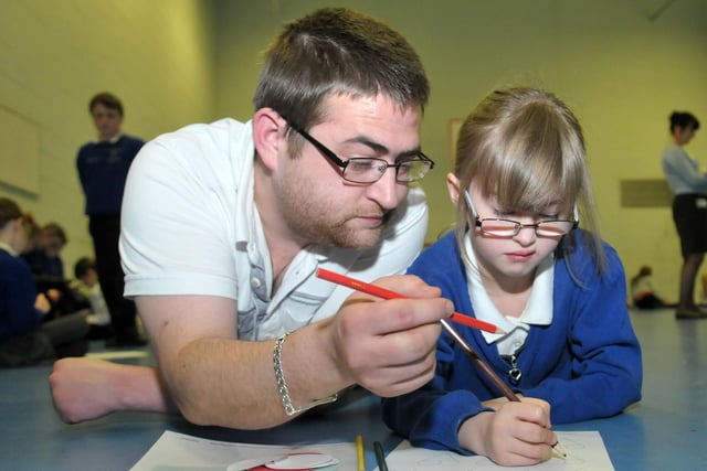 A maths day event with parents at the school in 2015. Were you there?