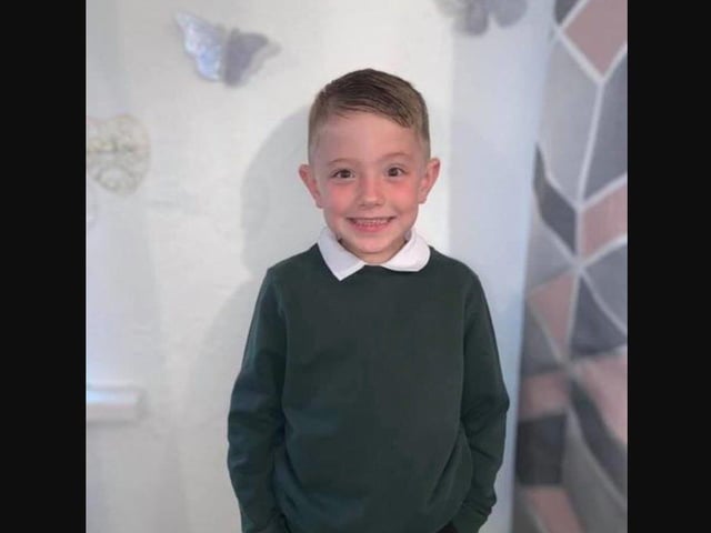 Oscar Davies, aged six from Hayling Island, is returning to school.