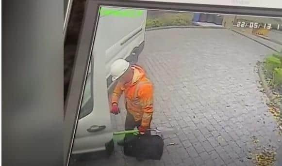Police would like to identify this man in connection with a Nether Green burglary.