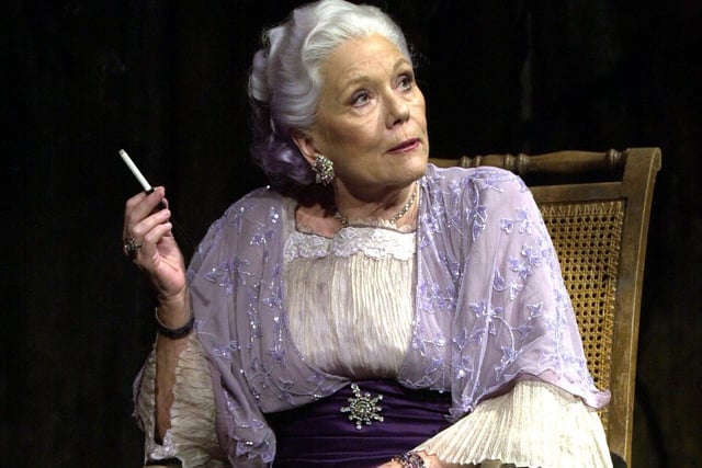 Dame Diana Rigg, who was born in Doncaster, playing Mrs Venable in Tennessee Williams drama Suddenly Last Summer in 2004. She found TV fame as Emma Peel in 1960s series The Avengers