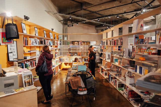 Inside La Biblioteka - independent bookshop.
