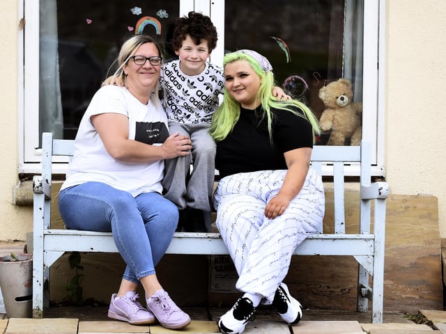 Julie O’Hara is a nurse at the ERI with two boys with learning difficulties, and was nominated as she works tirelessly to keep her family safe and entertained while also working to nurse newborn babies and their mothers through the crisis. Picture: Lisa Ferguson