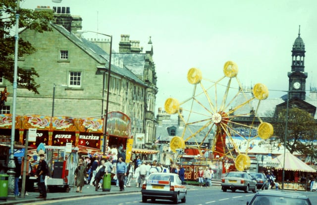 Buxton carnival funfair in 1991