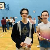 Firth Park Academy students Joshua Saunders and Bradley Cartwright, both 16, were delighted with their results