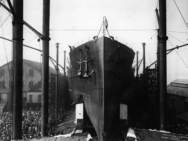 The surrender of the German Fleet in WW1 took place onboard the previous HMS Queen Elizabeth in Rosyth, close to where the second and newest HMS Queen Elizabeth was constructed