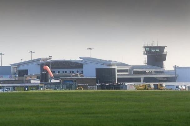 Leeds Bradford Airport - 16 minutes.