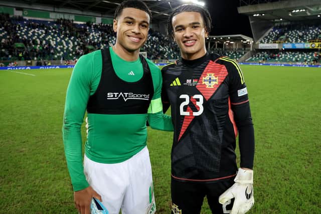Pierce Charles (right) made his Championship debut for Sheffield Wednesday on Saturday and was joined on the pitch by older brother Shea. (Photo by William Cherry/Presseye)