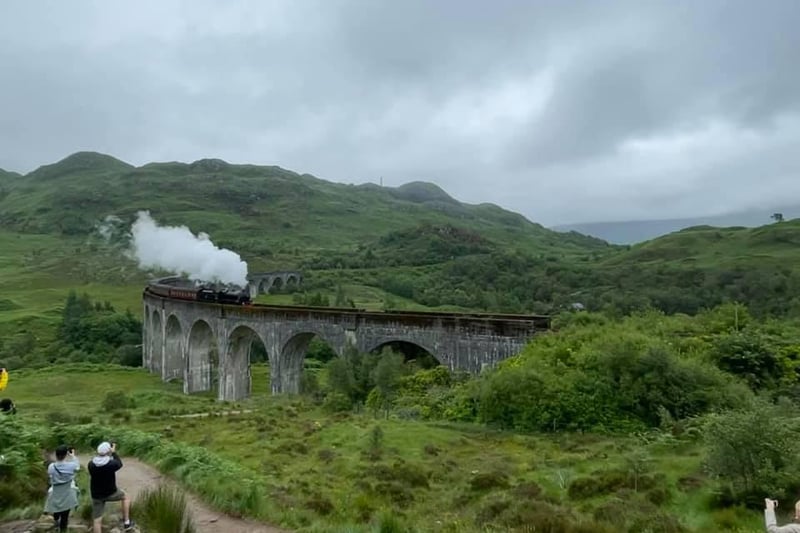 Sadie Croft took this picture of a stream train crossing the iconic Glenfinnan Viaduct.