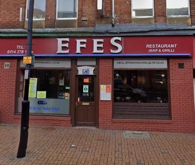 Efes is rated 4.5 on Tripadvisor. One person wrote this review. "The food here is to die for. Had the grilled lamb ribs and I cant fault anything. Not a grain of rice. Friendly staff, nice atmosphere, huge portions and very reasonably priced. Highly recommended and I'm coming back."
