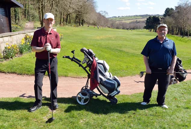 Chesterfield golf course reopens from the latest lockdown on March 29th. Patrick Dunn and Howard Pickering.