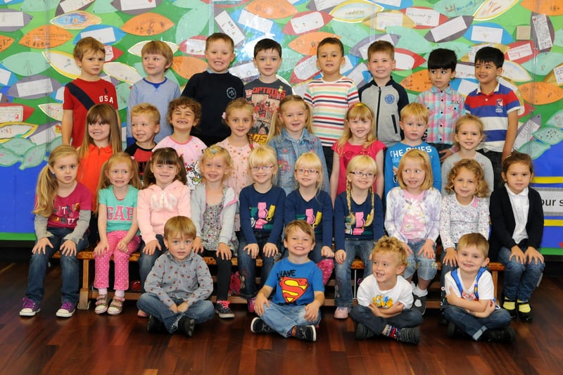 Whitburn Village Primary School in 2014 and here is Miss Dawson's reception class. Have you spotted someone you know?