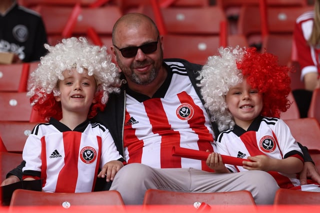 Sheffield United fans before the Sky Bet Championship match at Bramall Lane