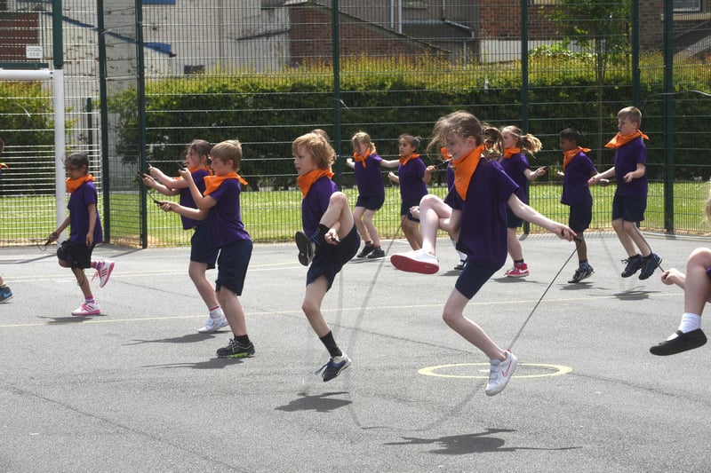 A skipping dance routine by pupils at the Lynnfield Primary School summer fair in 2015. Were you there to see it?