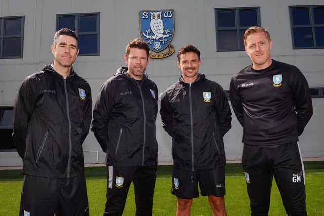 Andrew Hughes, James Beattie, Darryl Flahavan and Garry Monk are the faces of the coaching set-up at Sheffield Wednesday.