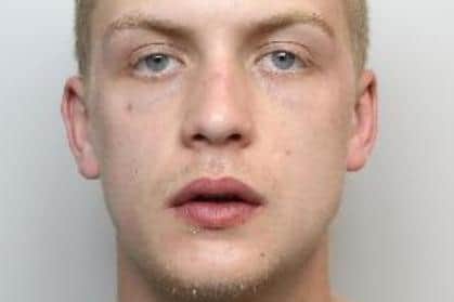 Pictured is Jacob Sanderson, aged 22, of of Pogmoor Road, Barnsley, who has been sentenced to 30 months of custody and banned from driving for 39 months after he pleaded guilty to causing serious injury by dangerous driving and to perverting the course of justice after claiming his vehicle had been stolen.