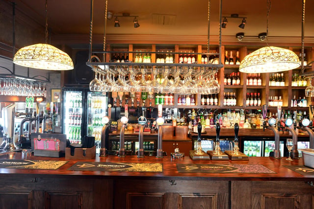 The new bar area has a wide range of tipples to choose from.