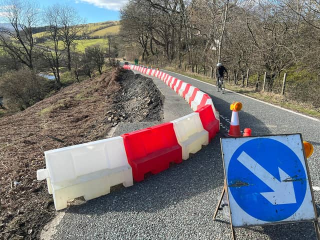 Derbyshire Council put out a statement reiterating that it was concerned about accidents due to ‘very large numbers of cyclists’ who were not expecting to meet any vehicles. Pic Andy Flint