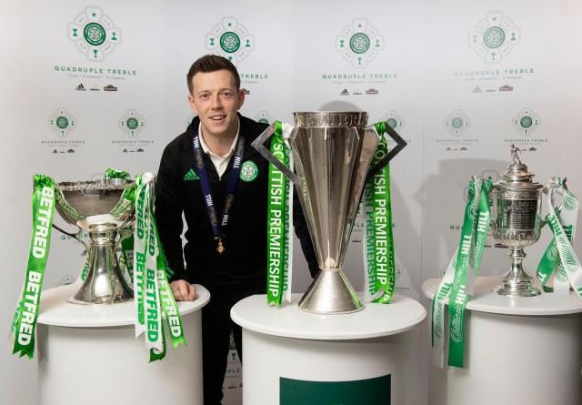 How many domestic trebles have Celtic won?
