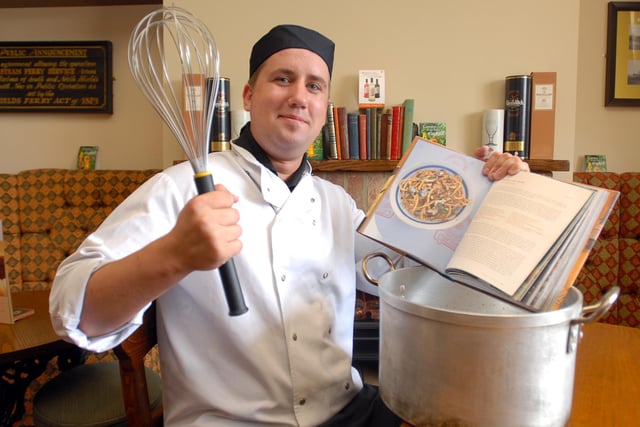 Chef Brett Walker was on the lookout for old recipes in this photo from 2007 at The Travelling Man.