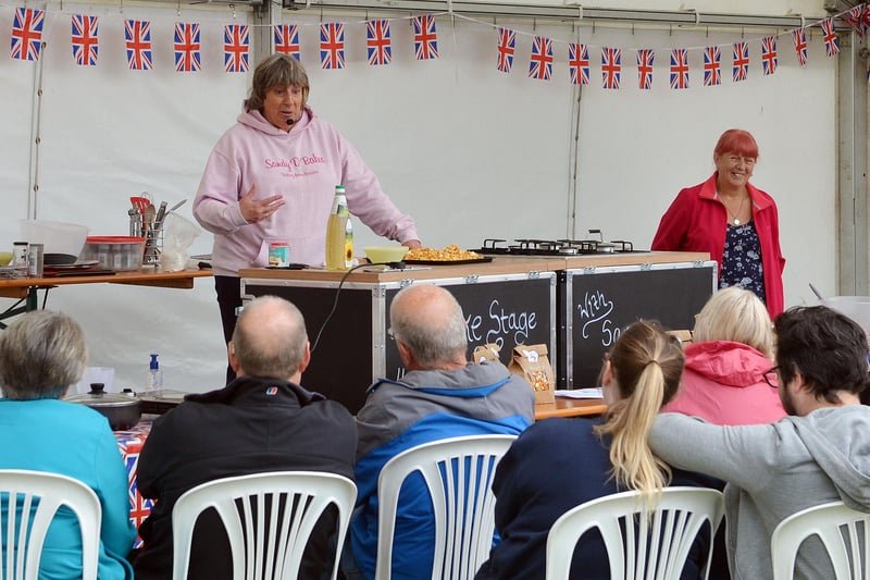 Sandy D Bakes was among the cookery demonstrators at the festival.