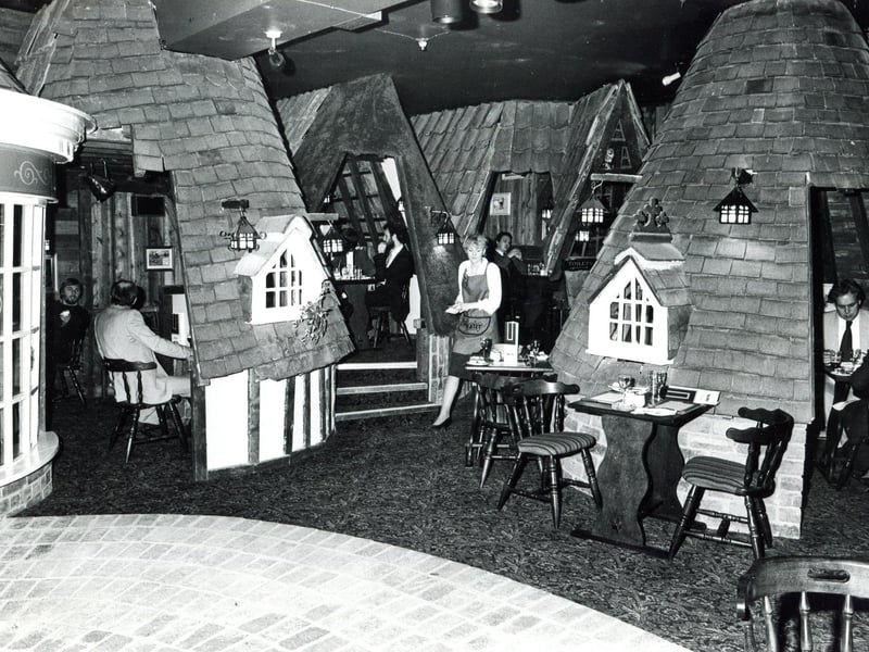 Inside the Sicey Hotel, Sheffield, in 1981