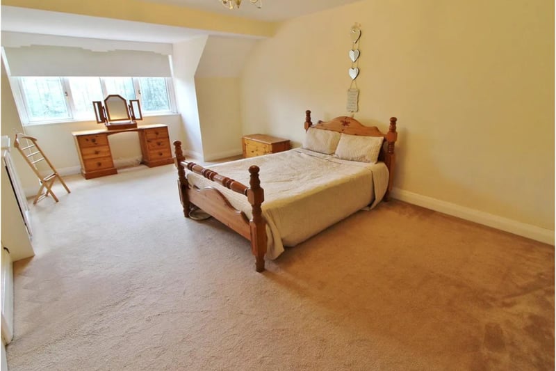 The property boasts a large double bedroom.