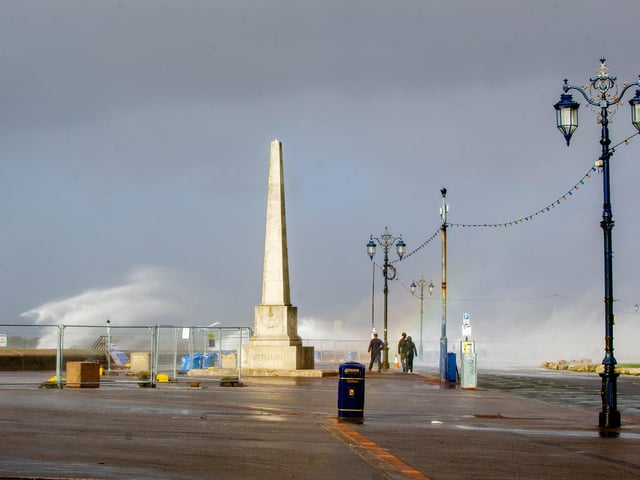 Storm Eunice in Southsea. Picture: Habibur Rahman